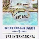 Matchbook Cover Alvinston Shur-Gain International Plowing Match 1973 McGugan