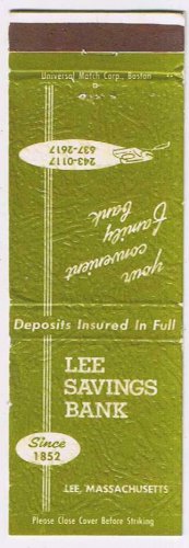 atchbook Cover Lee Savings Bank Lee Massachusetts Bank by Mail