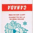 Matchbook Cover Red River Cart Manitoba Canada