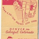Matchbook Cover Gus Schwalb's Chat & Chew Restaurant Denver Colorado