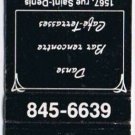Montreal Quebec Matchbook Signature Bar Cafe Dance Rue St Denis Strike Rite