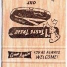 Swift Current Saskatchewan Matchbook Cover D B's Burgers & Steaks Universal