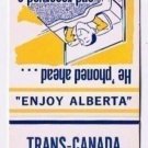 Calgary Alberta Matchbook Cover Trans Canada Motel