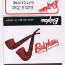Matchbook Cover Brigham Pipes Butts & Bows Gift Centre Brantford Ontario