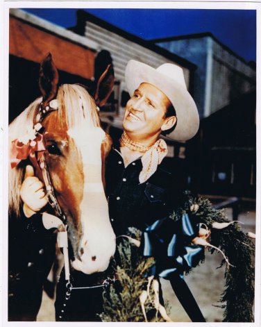 Gene Autry With Horse Press Photo 8x10