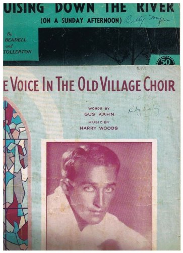 Sheet Music Voice In The Old Village Choir, Cruising Down The River - Two Oldies