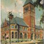 Massachusetts Postcard Taunton Post Office 1907
