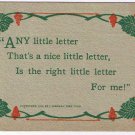 Comic Postcard Any Little Letter A Nice Little Letter 1913