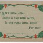 Comic Postcard Any Little Letter A Nice Little Letter 1913