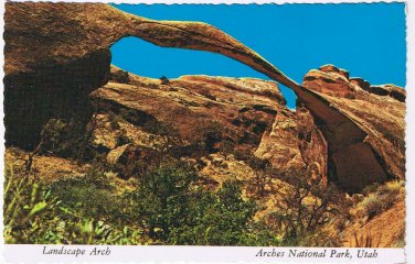 Utah Postcard Landscape Arch Arches National Park