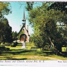 Nova Scotia Postcard Grand Pre Evangeline Statue and Church