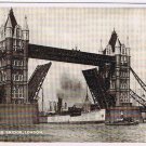 United Kingdom UK Postcard RPPC London Tower Bridge