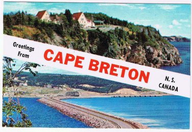 Nova Scotia Postcard Cape Breton Keltic Lodge Road To The Isles Causeway