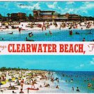 Florida Postcard Clearwater Beach People On The Beach