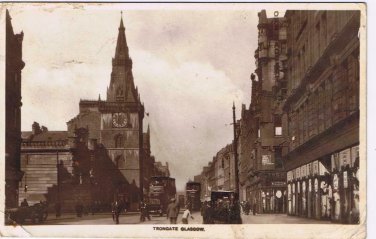 United Kingdom UK Postcard Scotland Glasgow Trongate