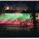 Ontario Postcard Niagara Falls Illuminated View American Falls