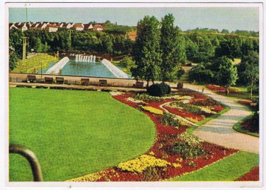 Germany Postcard Stuttgart H&Atilde;&para;henpark Killesberg View From Chairlift