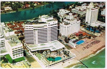 Florida Postcard Miami Beach Oceanfront Hotels Gold Coast