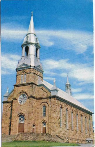 Nova Scotia Postcard St Peter's Church Cheticamp Cape Breton