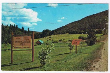 Nova Scotia Postcard Whycocomagh Provincial Campsite Cape Breton