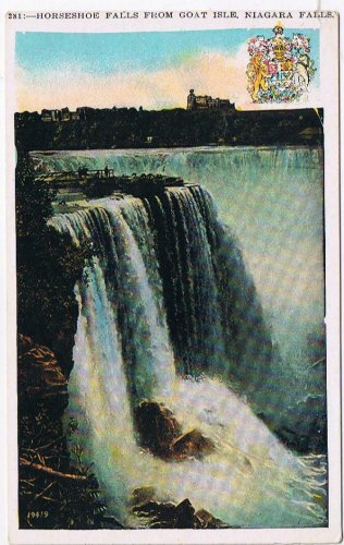 Ontario Postcard Niagara Falls Horseshoe Falls From Goat Isle
