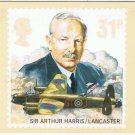 United Kingdom Postcard Stamps Royal Air Force 1986 31p Lancaster Arthur Harris