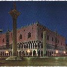 Italy Postcard Venezia Venice The Ducal Palace At Night