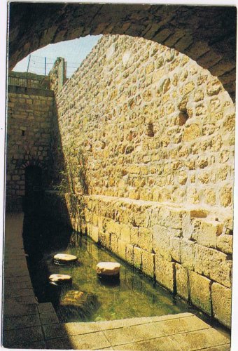 Israel Postcard Jerusalem Pool Of Silwan Siloah