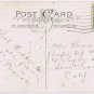 Postcard Embossed Accept My Christmas Wishes Cottage Sunset Mistletoe 1922
