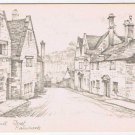 United Kingdom UK Postcard Painwick Tibbiwell Street Pencil Sketch