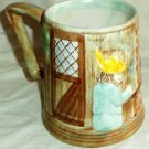 H J Wood Handpainted Beer Stein Mug Tankard Burselm Made in England