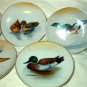 Pin Dish or Butter Pats (5) Ducks Made in Japan Backstamp UGS Hanging Loops
