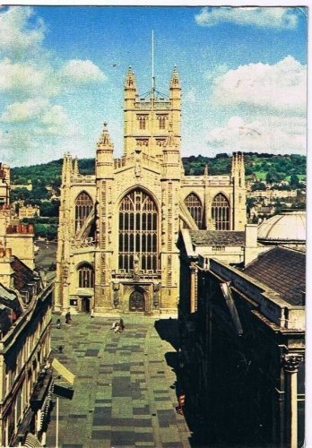 Bath England Postcard Bath Abbey West Front