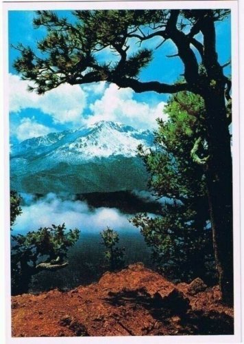 Pikes Peak Colorado Postcard Rampart Range Road