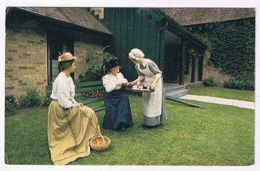Kitchener Ontario Postcard Woodside National Historic Park Maid Period Costume