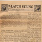 The Latch String 1932 Newspaper Maine Development Commission