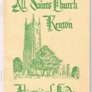 VINTAGE All Saints Church Kenton Historical Guide Great Britain 1954