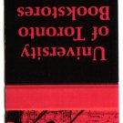 Ontario Matchbook Cover University Of Toronto Bookstores Red Artful Dodger Eddy