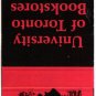 Ontario Matchbook Cover University Of Toronto Bookstores Red Second Hand Eddy