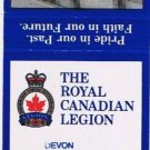 Ontario Matchbook Cover Devon Royal Canadian Legion Branch 247 Train