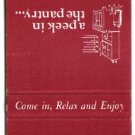 Matchbook Cover Dutch Pantry Family Restaurants Universal Match