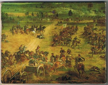 Postcard Gettysburg Cyclorama 10 Postcards Attached Civil War