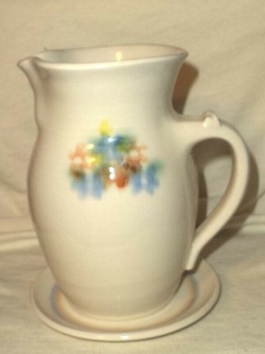 Bloomfield Pottery Pitcher Jug Underplate 6" Abstract Floral