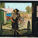 Pennsylvania Postcard Amish Carriage Maker Horse Drawn Buggies