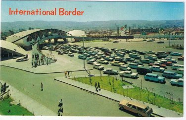 Mexico Postcard International Border Tijuana