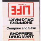 Matchbook Cover Shoppers Drug Mart Life Brand Compare & Save