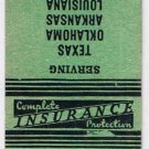 Matchbook Cover Motor Carriier Insurance Company Austin Texas