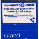 Matchbook Cover Grand Metropolitan Hotels British Caledonian Airlines