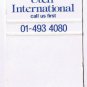 Matchbook Cover Grand Metropolitan Hotels British Caledonian Airlines