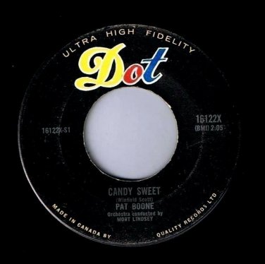 Pat Boone Candy Sweet 45 rpm Delia Gone